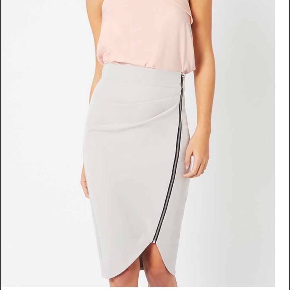 Vesper Hayden mauve pencil skirt